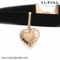 43609 Xuping 18k gold plated heart shaped pendant necklace